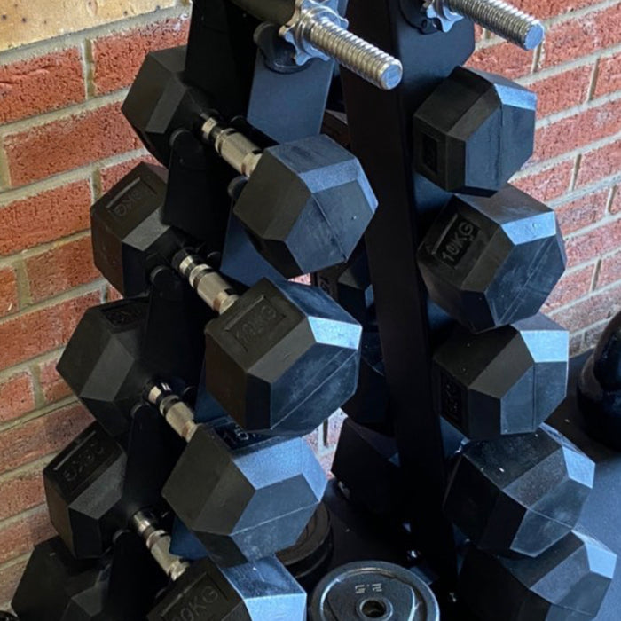 Hex Set 5-25kg with stand