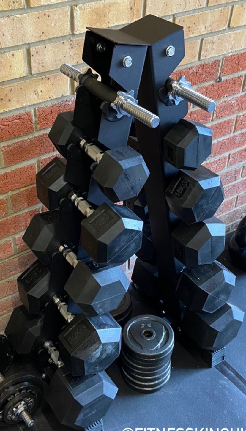 Hex Set 5-25kg with stand