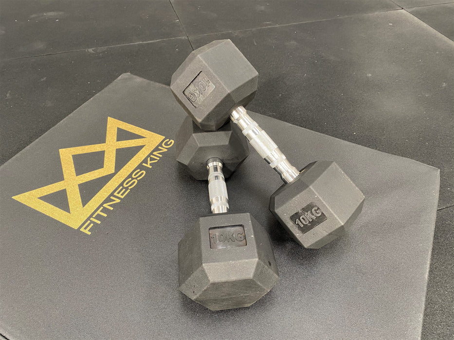 Hex Dumbbells Set 165kg with Stand (5kg-25kg - Including Half Sizes) -