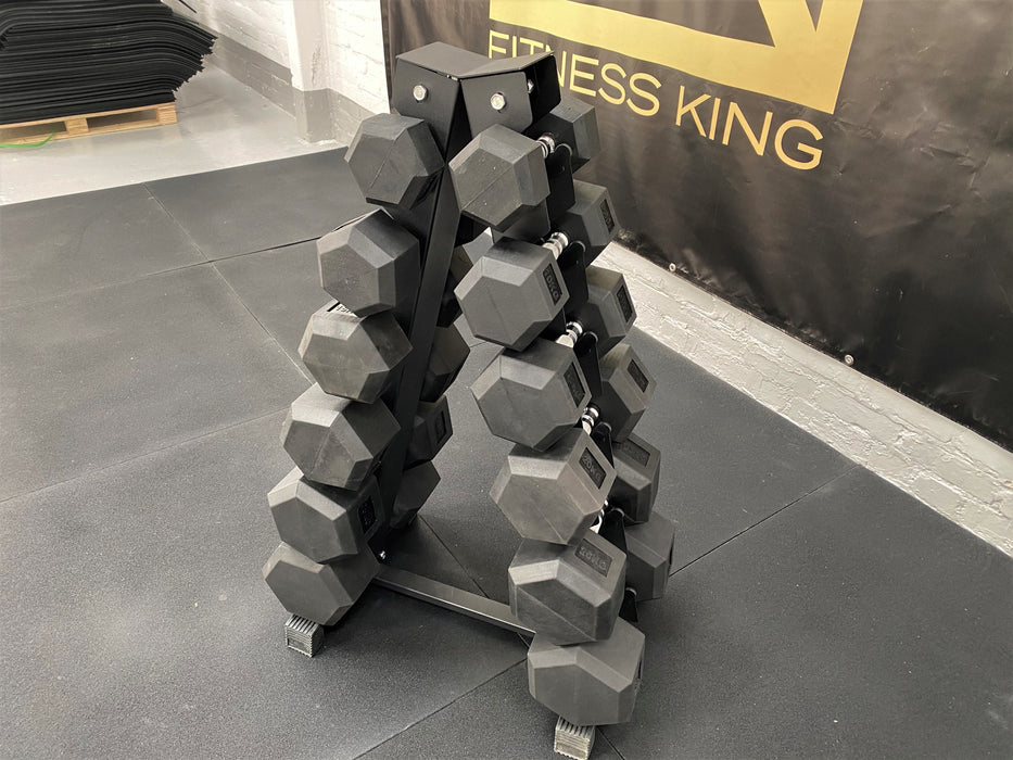 Hex Dumbbells 150kg Set with Stand (5kg-25kg)
